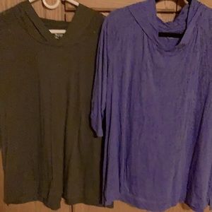 2 Columbia Burnout Tops